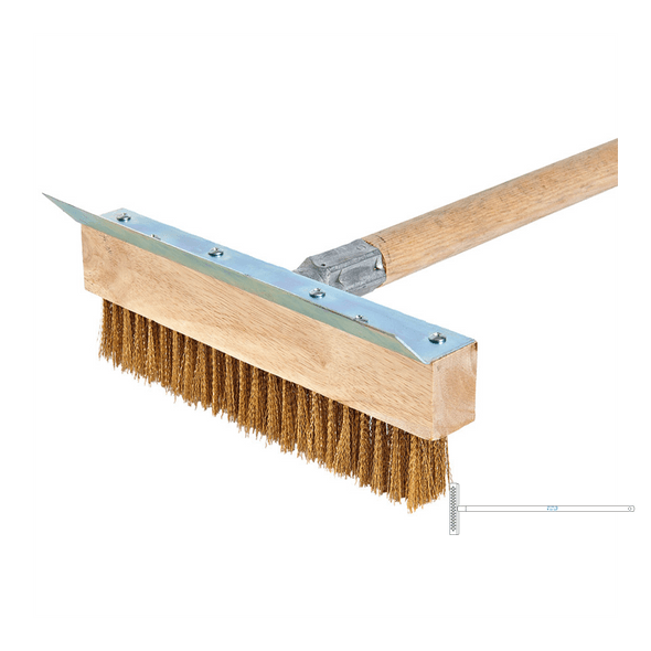 Steel Pizza Oven Cleaning Brush